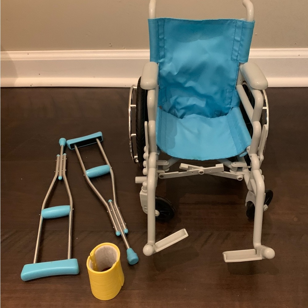 ❤️  HOSPITAL WHEELCHAIR & ACCESSORY SET  FOR 18” DOLL AMERICAN GIRL